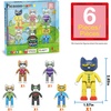 image:imagePicassoTiles Pete The Cat 80pc Magnetic Board Game Puzzle Playset Reusable Mix amp Match Cartoon Toy with Storytelling STEM Learning Activity Book and Storage Educational Kids Toys for Ages 3 PTC02Pete the Cat 6 Family