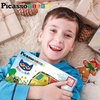 image:imagePicassoTiles Pete The Cat 80pc Magnetic Board Game Puzzle Playset Reusable Mix amp Match Cartoon Toy with Storytelling STEM Learning Activity Book and Storage Educational Kids Toys for Ages 3 PTC02Pete the Cat Double House