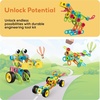 image:imagePicassoTiles STEM Learning Toys 250 Piece Building Block Kids Construction Engineering Kit Toy Blocks Children Early Education Playset wFree IdeaBook Power Drill Clickable Ratchet Age 3 PTN250250pcs Transformation