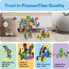 image:imagePicassoTiles STEM Learning Toys 250 Piece Building Block Kids Construction Engineering Kit Toy Blocks Children Early Education Playset wFree IdeaBook Power Drill Clickable Ratchet Age 3 PTN250152pcs Transformation