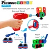 image:imagePicassoTiles STEM Learning Toys 250 Piece Building Block Kids Construction Engineering Kit Toy Blocks Children Early Education Playset wFree IdeaBook Power Drill Clickable Ratchet Age 3 PTN250105pcs Transformation