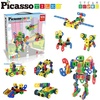 image:imagePicassoTiles STEM Learning Toys 250 Piece Building Block Kids Construction Engineering Kit Toy Blocks Children Early Education Playset wFree IdeaBook Power Drill Clickable Ratchet Age 3 PTN250105pcs Transformation