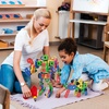 image:imagePicassoTiles STEM Learning Toys 250 Piece Building Block Kids Construction Engineering Kit Toy Blocks Children Early Education Playset wFree IdeaBook Power Drill Clickable Ratchet Age 3 PTN250152pcs Transformation
