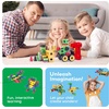 image:imagePicassoTiles STEM Learning Toys 250 Piece Building Block Kids Construction Engineering Kit Toy Blocks Children Early Education Playset wFree IdeaBook Power Drill Clickable Ratchet Age 3 PTN250152pcs Transformation