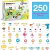 image:imagePicassoTiles STEM Learning Toys 250 Piece Building Block Kids Construction Engineering Kit Toy Blocks Children Early Education Playset wFree IdeaBook Power Drill Clickable Ratchet Age 3 PTN250250pcs Transformation