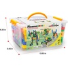 image:imagePicassoTiles STEM Learning Toys 250 Piece Building Block Kids Construction Engineering Kit Toy Blocks Children Early Education Playset wFree IdeaBook Power Drill Clickable Ratchet Age 3 PTN250201pcs Transformation