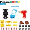 image:imagePicassoTiles TakeAPart Race Car Set with LED Engine Sound Mini Electric Power Tool Reversible Drill Screws Included PTT302 2in1 DIY Construction Build Your Own 30pc Racing Car STEAM Kit