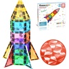image:imagePicassoTiles 100pc Magnetic Tile Mini Diamond Set Travel Size STEM Educational Building Kit for Toddlers Preschool Boys Girls Age 3 Plus Montessori Indoor Learning Toy for Creative Development PTM100Mini 30pcs