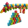 image:imagePicassoTiles 240pcs Hedgehog Interlocking Building Shape 3D Blocks STEAM Educational Creative Fun Construction Playset Sensory Toy Gift for Preschool and Kindergarten Kids Ages 3 and Up PTB240Alphabet  Numerical Train 103pc