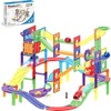 image:imagePicassoTiles 2pcs Magnetic Toy Car Set Highly Detailed Compatible with Magnet Race Track STEM Truck Replacement Accessories Educational Construction Building Kits for Toddlers Boys amp Girls Ages 3121pc 3in1 Race Track Set