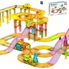 image:imagePicassoTiles 60pc Magnetic Tile Race Car Track Set STEM Construction Road Kit Building Blocks for Kids Toddlers Age 3 Plus Educational Travel Toy Sensory Preschool Learning for Boys and Girls PTMR6060pc Race Car Track Magnetic Tiles