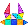 image:imagePicassoTiles 71pc Mini Diamond Series Winter Ice Theme Magnetic Tile Building Blocks 2 Character Action Figures Travel Size OntheGo Magnet Construction Toy Set STEM Development Kit Ages 3 PTM7113pcs Mini
