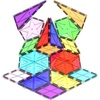 image:imagePicassoTiles 80 Pcs Magnetic Building Tiles Magnet Building Block Toys WCar Diamond Educational Construction Playset Toy for STEM Sensory Gifts Kid Brain Development Stacking Blocks Construction SetMulticolored