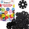 image:imagePicassoTiles Building Chip Interlocking Disc Construction Blocks in Green Color STEM Learning Early Education Toy Engineering Playset Child Brain Development for Toddlers Girls Boys Kids Age 3 PTF108Blk