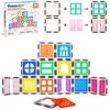 image:imagePicassoTiles Clear Transparent Magnetic Tile Expansion Set STEM Educational Construction Toy Kit for Kids Age 3 Plus Magnet Building Blocks Preschool Learning Creativity and Skill Development PTE1330 Pcs Window and Door