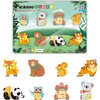 image:imagePicassoTiles Dinosaur Magnetic Tiles Accessory Set Mix and Match Dino Figure Parts for STEM Magnet Tile Construction Building Blocks Sets Creative Pretend Play Educational Toy for Kids Ages 3 PTA288 Forest Animal