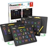 image:imagePicassoTiles DoubleSided 2in1 Upper amp Lower Case ABC Magnetic Drawing Board 10x12 Inch Letter Tracing Writing Tablet STEM Learning Toy for Kids Ages 32pk 4in1 Alphabets  Num Free