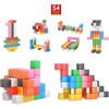 image:imagePicassoTiles Magnet Cube Building Blocks 12 3CM Magnetic Cubes Toy Construction Building Educational Sensory Toys with Idea Booklet for School amp Preschool Kids Boys Girls Toddlers PMC301Multicolor