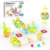 image:imagePicassoTiles Magnet Tile Building Block 80pc Marble Run Race Track Travel Size Pretend Play Toy With Launcher Lifter STEM Education Learning Magnetic Tiles Construction Kit School Boys Girls 3 PTMG80Mini Marble 45 Pcs