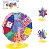 image:imagePicassoTiles Magnet Tile Building Blocks Ferris Wheel Amusement Rotating Playset Multi Structural Magnetic Tiles Toddlers Kids Educational STEM Learning Kit 3D Construction Block Toy Set Ages 3 PT01