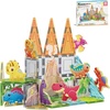 image:imagePicassoTiles Magnet Tiles Magnetic Building Blocks with 8 Construction Vehicles Crank Truck Excavator Bulldozer Road Roller Concrete Mixer Tractor Dump Truck Forklift Toys Learning Kids Ages 3 PTQ11Dinosaur