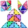 image:imagePicassoTiles Magnetic Building Block Set Right Triangle Magnet Tiles Construction Toy STEM Learning Kit Educational Playset Playboard Pretend Play Stacking Blocks Child Brain Development PTE0212Pc R Triangle