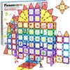 image:imagePicassoTiles Magnetic Building Blocks with Tiles and Educational Artwork Graphic Clickin Inserts Magnet Construction Toy Set STEM Learning Kit Playset Child Brain Development PT56121pcs Car Truckfigureseducational Tiles