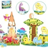 image:imagePicassoTiles Magnetic Tiles Magnet Tile Building Blocks Printed Fall Farm Themed Animal Toy Set with 8 Farmyard Animals Character Action Figures STEM Learning Playset for Kids Ages 3 PTQ27Safari Animals Themed