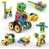 image:imagePicassoTiles STEM Learning Toys 250 Piece Building Block Kids Construction Engineering Kit Toy Blocks Children Early Education Playset wFree IdeaBook Power Drill Clickable Ratchet Age 3 PTN250105pcs Transformation