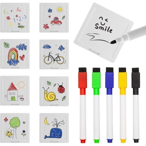image:imageCanvas Tiles Whiteboard with 8 Magnetic Building Tiles amp 5 Marker Pens Expansion Construction Blocks STEAM Learning Kits Educational Toy Set Preschool Toddler Child Kids Ages 3 PicassoTiles