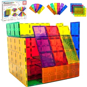 image:imagePicassoTiles 12 Piece Magnetic Tile Base Plate Set Jumbo Stabilizer Boards  Large format design no assembly needed STEM building toy for ages 3 onepiece foundation toddler friendly28 pcs XL Plate