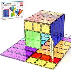 image:imagePicassoTiles 12 Piece Magnetic Tile Base Plate Set Jumbo Stabilizer Boards  Large format design no assembly needed STEM building toy for ages 3 onepiece foundation toddler friendly12 pcs XL Plate