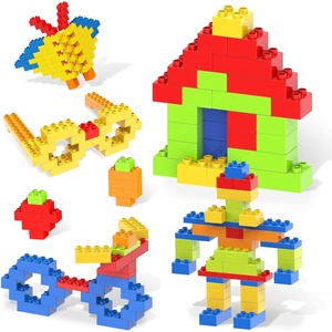 image:imagePicassoTiles 1750 PCS Building Block Tiles Creative Shapes to Enhance Imaginative Play Unique Set to Build Houses Numbers Animals and More Vibrant STEM Toys Washable for Learning Education Ages 3Multicolor