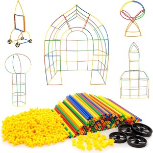 image:imagePicassoTiles 8 Styles Interlocking Sensory Toys Wooden Burr Cube Ball and Barrels Logic Skill Genius Puzzle Brain Teaser Games amp Intellectual 3D Assembling Educational Toy Set for Kids amp Adults PTP08600pc Toy Straw