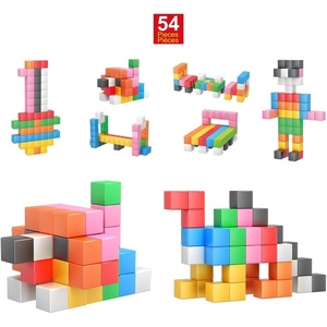 image:imagePicassoTiles Magnet Cube Building Blocks 12 3CM Magnetic Cubes Toy Construction Building Educational Sensory Toys with Idea Booklet for School amp Preschool Kids Boys Girls Toddlers PMC301Multicolor