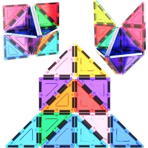 image:imagePicassoTiles Magnetic Building Block Set Right Triangle Magnet Tiles Construction Toy STEM Learning Kit Educational Playset Playboard Pretend Play Stacking Blocks Child Brain Development PTE0212Pc R Triangle