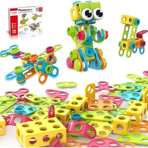 image:imagePicassoTiles STEM Learning Toys 250 Piece Building Block Kids Construction Engineering Kit Toy Blocks Children Early Education Playset wFree IdeaBook Power Drill Clickable Ratchet Age 3 PTN250115pcs Transformation
