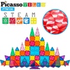image:imagePicassoTiles 100 PC Magnetic Mini Tiles  Carry Case STEAM Educational Playset for Kids Includes Travel Storage Organizer  Fun Learning Construction Engineering and Sensory Development Gift Idea