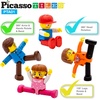 image:imagePicassoTiles 100PC Magnet Tiles  2 Cars  4 Family People Action Figures Expansion Bundle STEAM Educational Playset for Creative Fun and Learning Construction Play Pretend Play Toy for Kids
