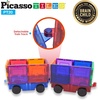 image:imagePicassoTiles 100PC Magnet Tiles  2 Cars  4 Family People Action Figures Expansion Bundle STEAM Educational Playset for Creative Fun and Learning Construction Play Pretend Play Toy for Kids