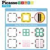 image:imagePicassoTiles 100PC Magnet Tiles  40PC Clipin Windows amp Doors Building Bundle STEAM Educational Playset for Creative Fun and Learning Construction Play Engineering Project Toy Gift Idea for Kids