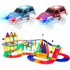 image:imagePicassoTiles 100PC Marble Run  80PC Magnetic Race Car Track Fun amp Creative Playset STEAM Learning Enhance Construction Skills HandEye Coordination and Fine Motor Skills Gift for Boys and Girls