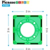 image:imagePicassoTiles 108 Piece Marble Run Race Track Set with LED Cars STEM Ages 3  2 LightUp Vehicles 4 Magnetic Marbles BPAFree Expandable Collection Fine Motor SkillsProblemSolving ScreenFree ToyMarble Run Square Joint