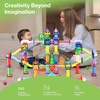 image:imagePicassoTiles 108 Piece Marble Run Race Track Set with LED Cars STEM Ages 3  2 LightUp Vehicles 4 Magnetic Marbles BPAFree Expandable Collection Fine Motor SkillsProblemSolving ScreenFree ToyMarble Run 200 Pcs