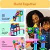 image:imagePicassoTiles 108 Piece Marble Run Race Track Set with LED Cars STEM Ages 3  2 LightUp Vehicles 4 Magnetic Marbles BPAFree Expandable Collection Fine Motor SkillsProblemSolving ScreenFree Toy3in1 108pcs