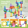 image:imagePicassoTiles 108 Piece Marble Run Race Track Set with LED Cars STEM Ages 3  2 LightUp Vehicles 4 Magnetic Marbles BPAFree Expandable Collection Fine Motor SkillsProblemSolving ScreenFree ToyMarble Run 150 Pcs