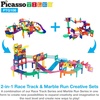 image:imagePicassoTiles 108PC Marble Run  30PC Magnetic Race Car Track Fun amp Creative Playset STEAM Learning Enhance Construction Skills HandEye Coordination and Fine Motor Skills Gift for Boys and Girls