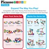 image:imagePicassoTiles 108PC Marble Run  30PC Magnetic Race Car Track Fun amp Creative Playset STEAM Learning Enhance Construction Skills HandEye Coordination and Fine Motor Skills Gift for Boys and Girls