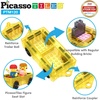 image:imagePicassoTiles 120PC Magnetic Diamond Tiles  Carry Case Bundle STEM Educational Playset for Kids Includes Travel Storage Organizer  Fun Learning Construction Toy Creative Design Sensory Development