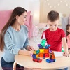 image:imagePicassoTiles 2 Piece Car Mini Truck Construction Kit Toy Set Vehicle for Magnetic Blocks Building Tile Sensory Magnet Toys Bricks STEM amp Learning Educational School Puzzle Girls Boys Toddlers Ages 3Red  Blue